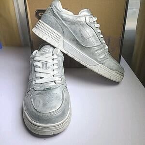 NWT Coach Womens Soho Sneaker In Loved Distressed Silver Paint Shoes 10M